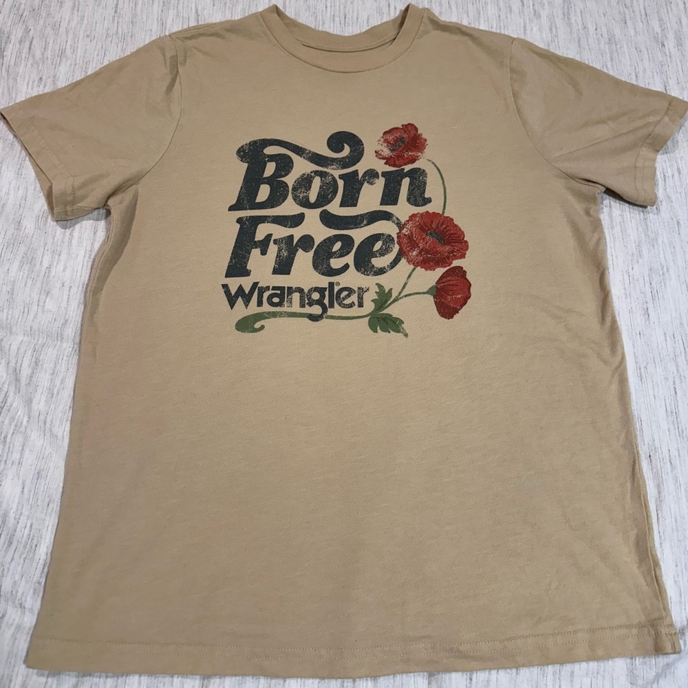 Wrangler Born Free Tan Graphic T-Shirt